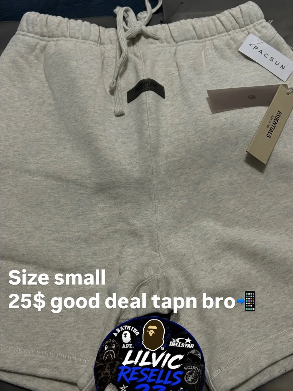 PacSun Cream Heather Kids Sweat Shorts